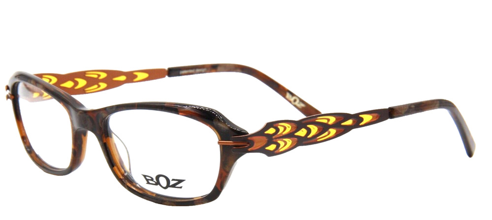 BOZ BY JF REY 9262 BROWN EYEGLASS FRAME 52-17-136 MADE IN FRANCE HANDMADE